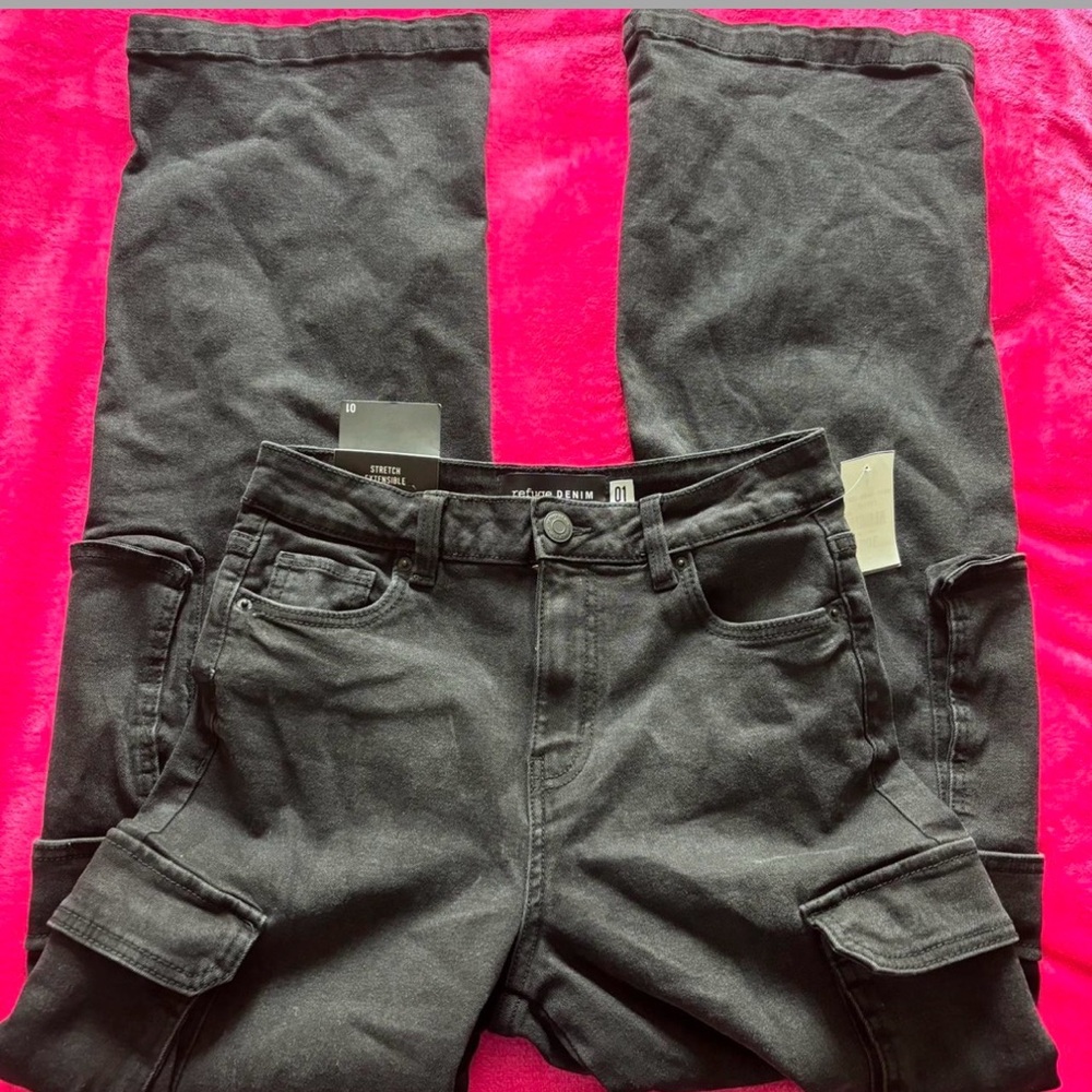 Charlotte Russe Dark Gray Cargo Pants